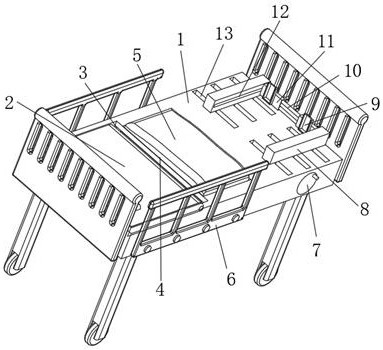 Rehabilitation training device for nursing in obstetrics and gynecology department