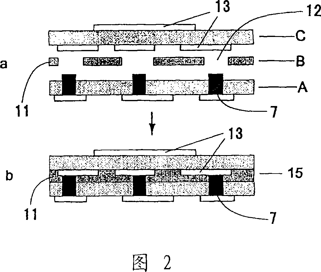 Conductive paste and multilayer printed wiring board using same