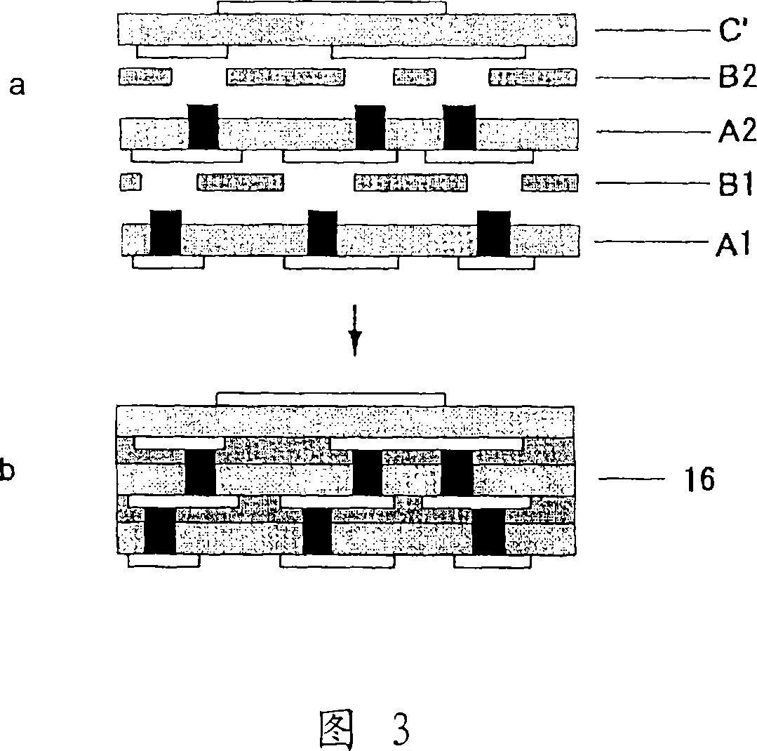 Conductive paste and multilayer printed wiring board using same