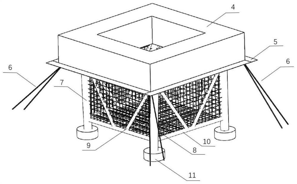 Floating type offshore wind power generation and deep sea aquaculture net cage fusion equipment