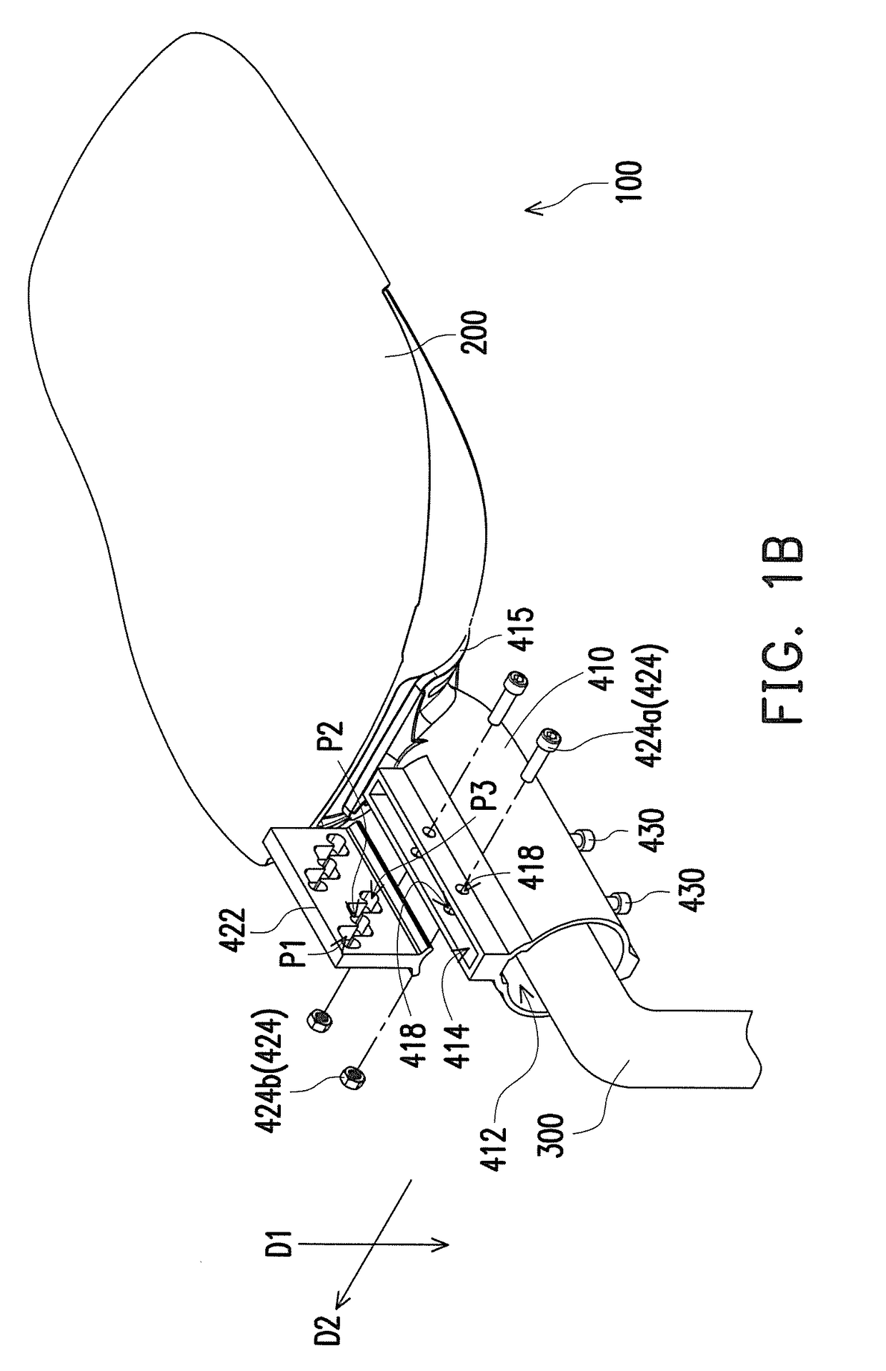 Adjustable fixing structure and illumination apparatus