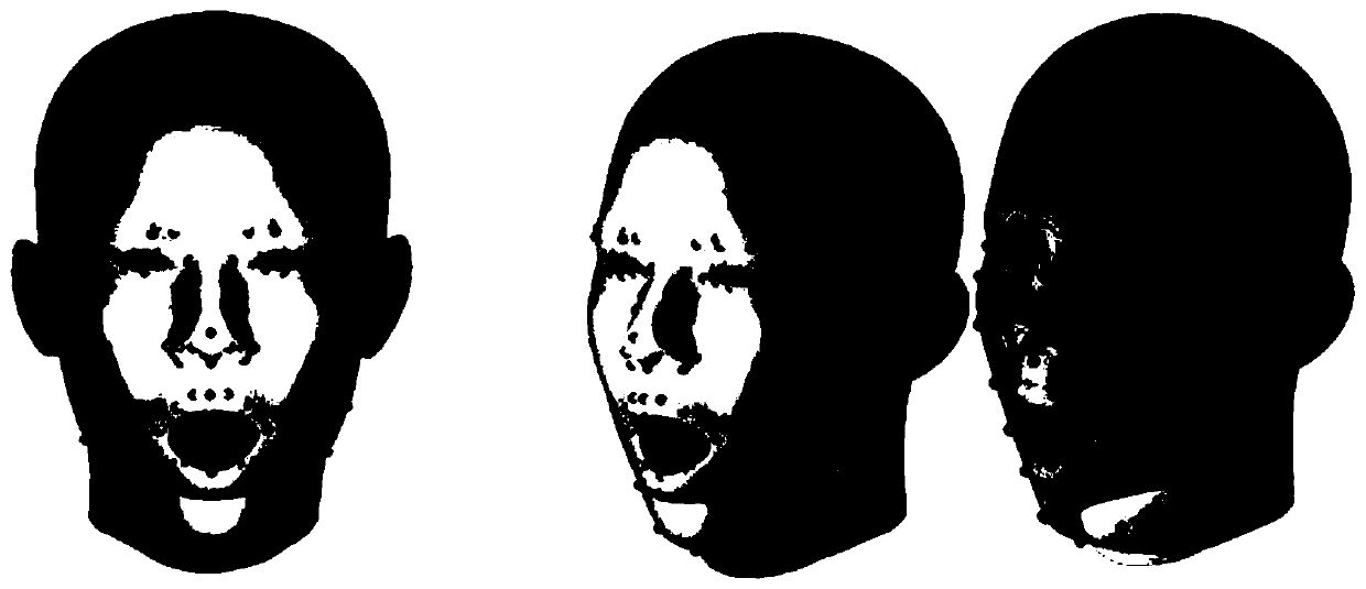 Image face changing method based on local occlusion condition