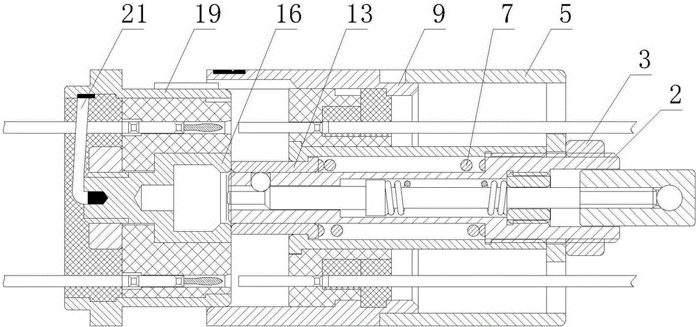 A shell electrical conduction separation electrical connector