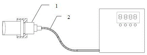 Portable fiber radiation thermometric indicator