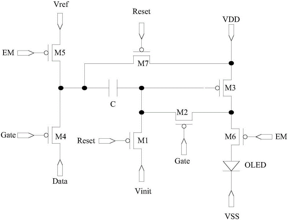 Pixel circuit, organic electroluminescence display panel and display device