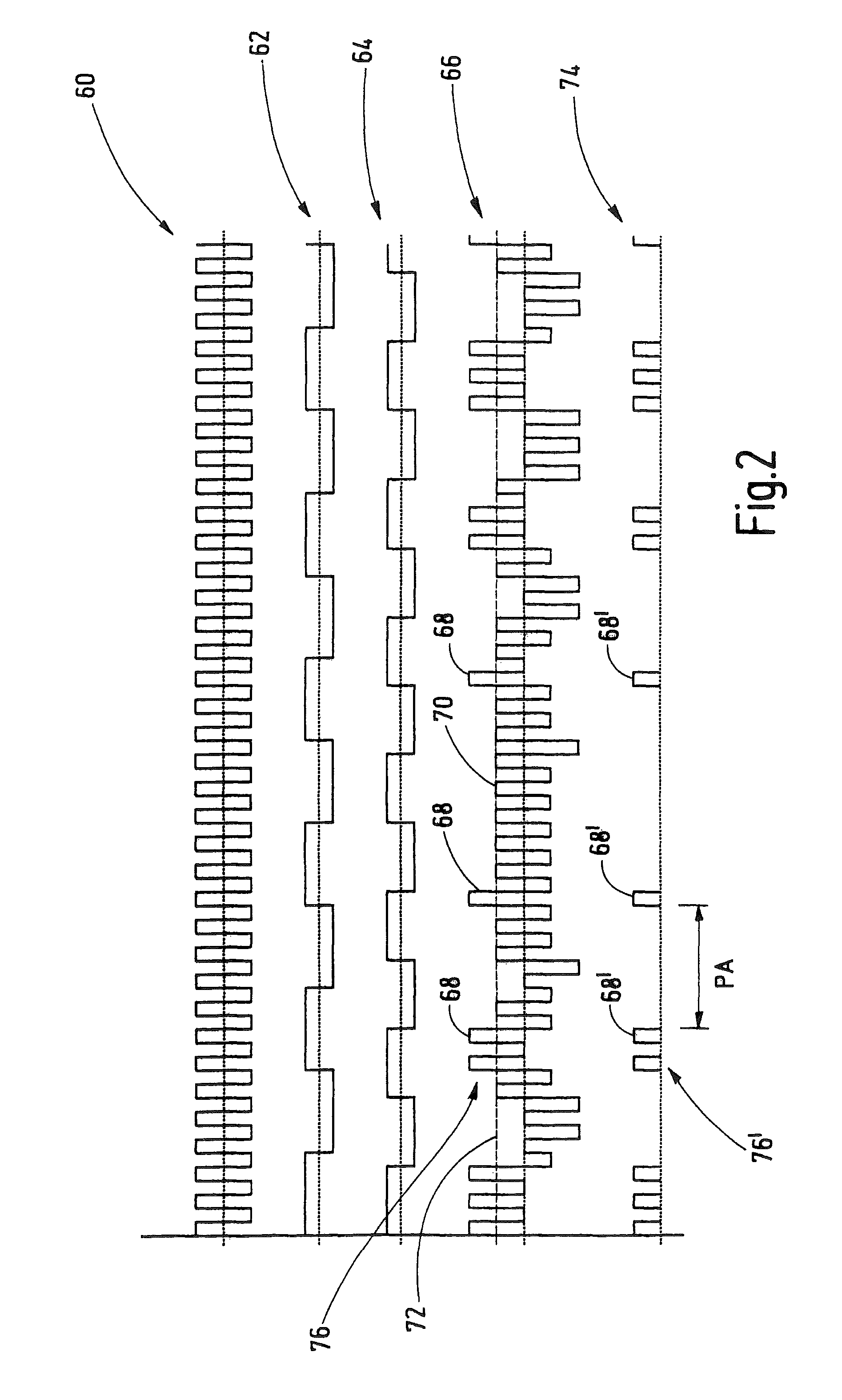 Method and device for determining a distance from an object