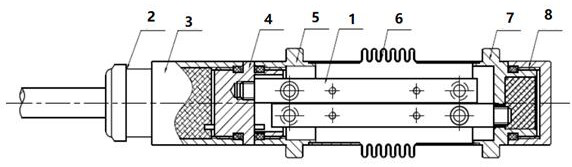 Wide-range differential resistance type strain gauge