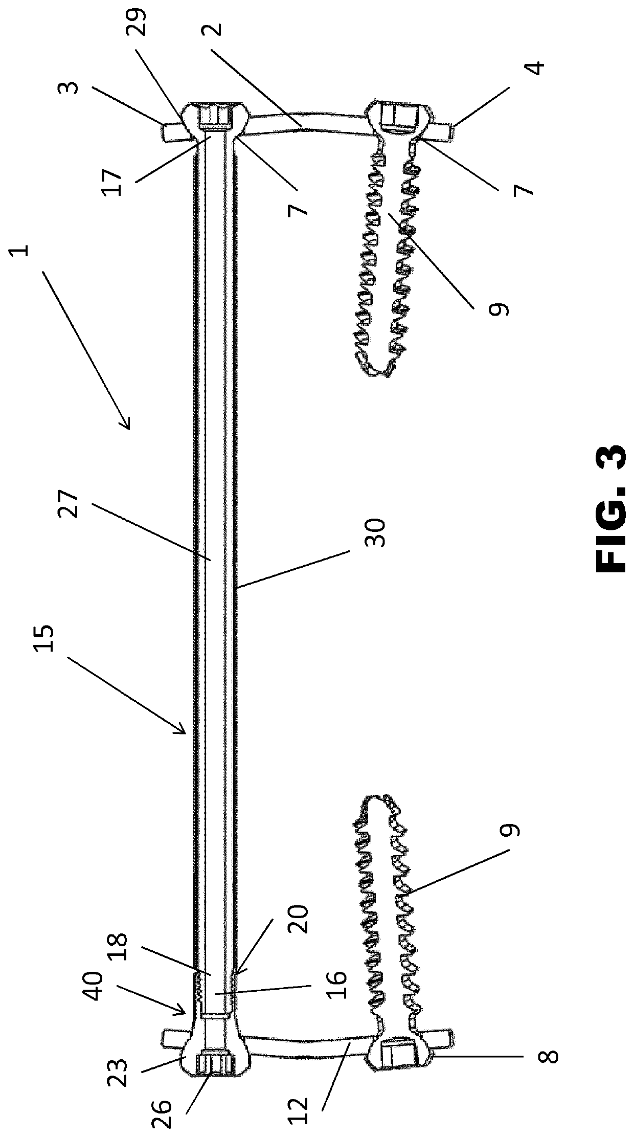 Inner fixation device for the treatment of a limb, in particular the femur distal portion or tibia proximal portion