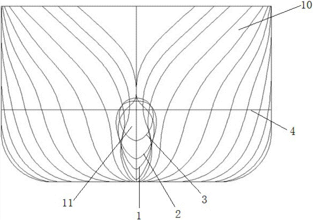 Novel bulbous bow capable of reducing increase of resistance in waves