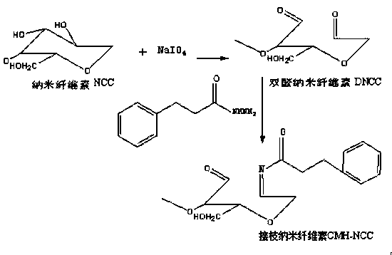 Preparation method of photoresponsive cinnamic acid derivative-grafted nanocellulose