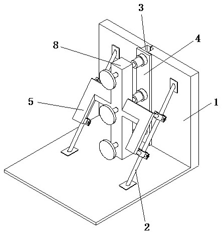 Single-sided punching-free formwork supporting device applied to fabricated wall building