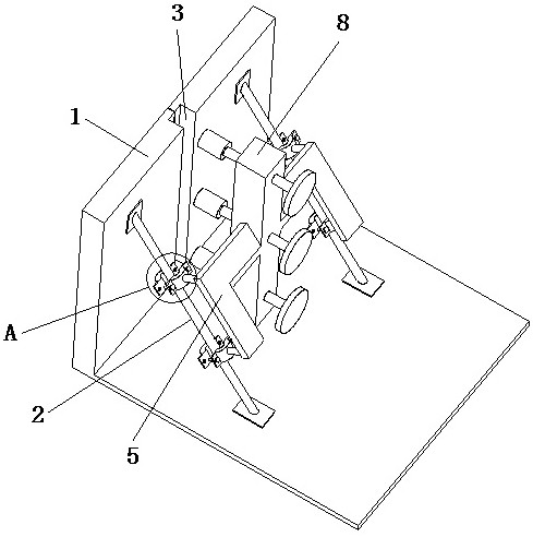 Single-sided punching-free formwork supporting device applied to fabricated wall building