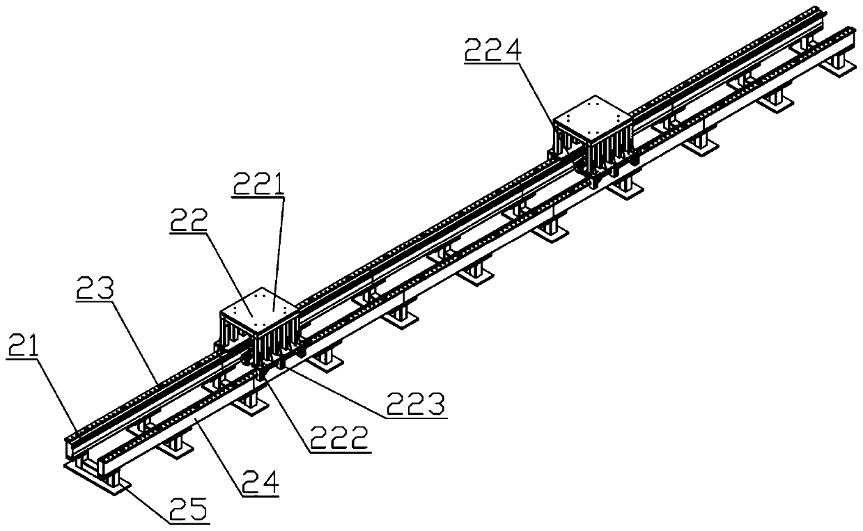 Loading and transporting integration type automatic material truck-loading device