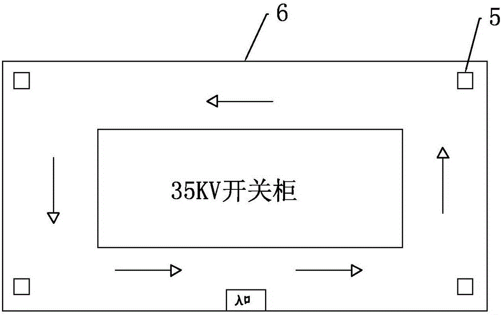 Transformer substation in-place inspection monitoring device and monitoring method thereof