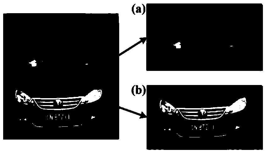 Vehicle detection method based on partial models