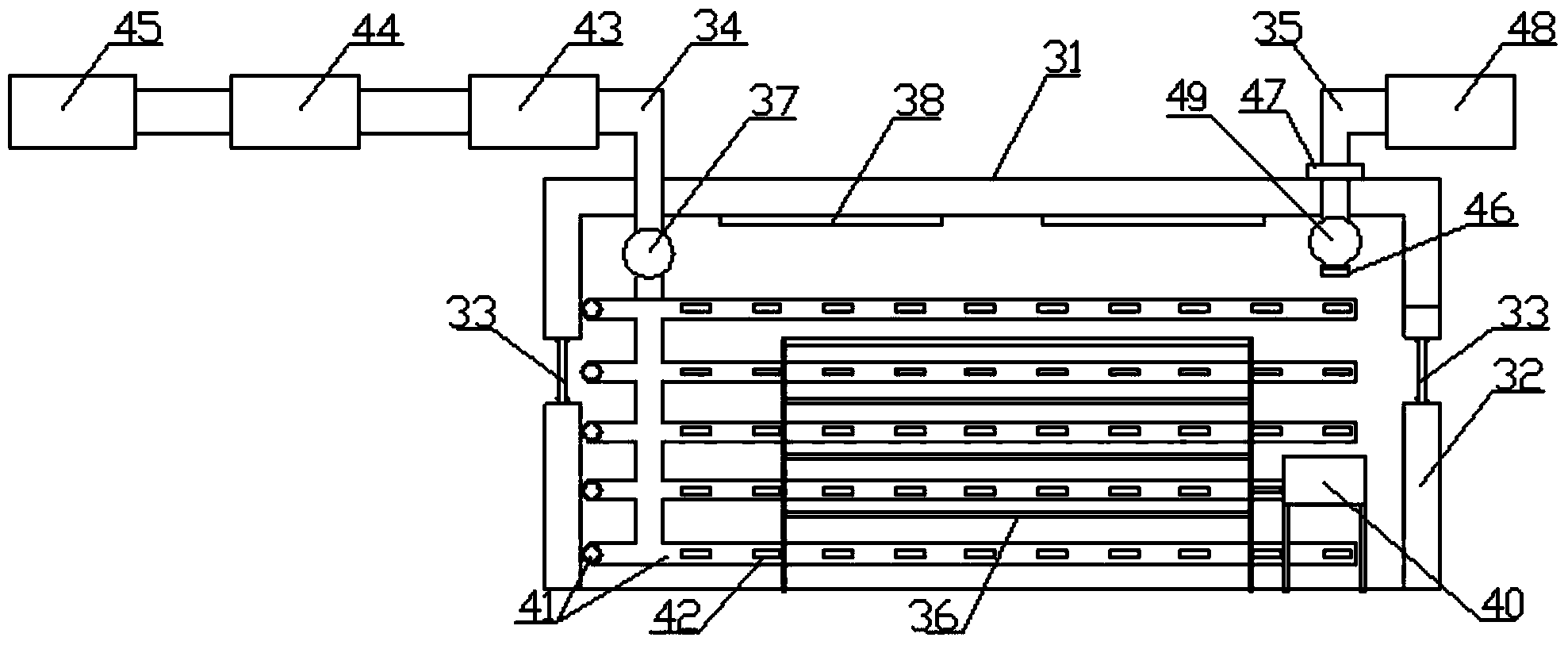 Liquid and solid combined fungicide fermentation and preparation system