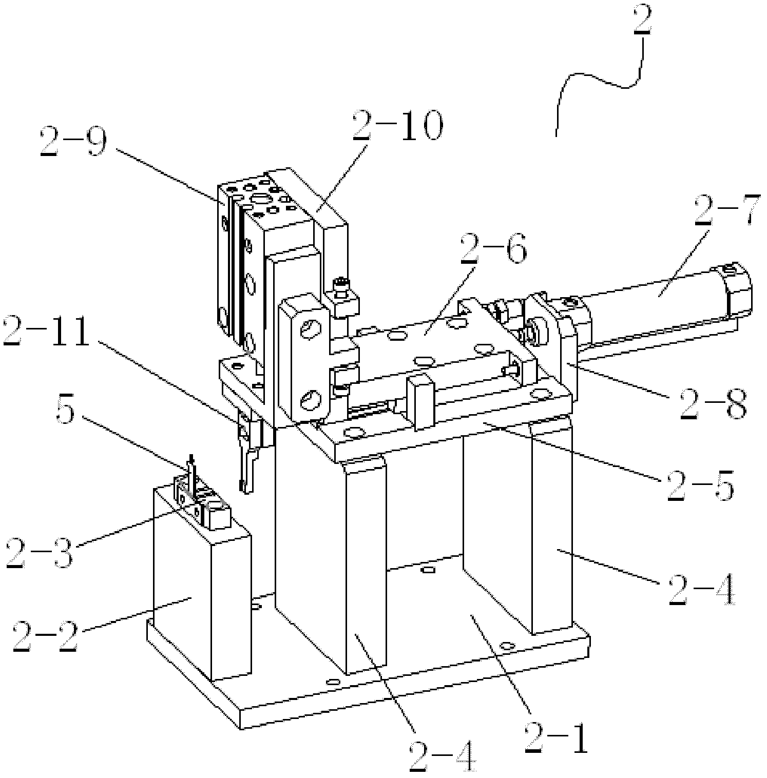 Placing system for thrusting needle of buzzer