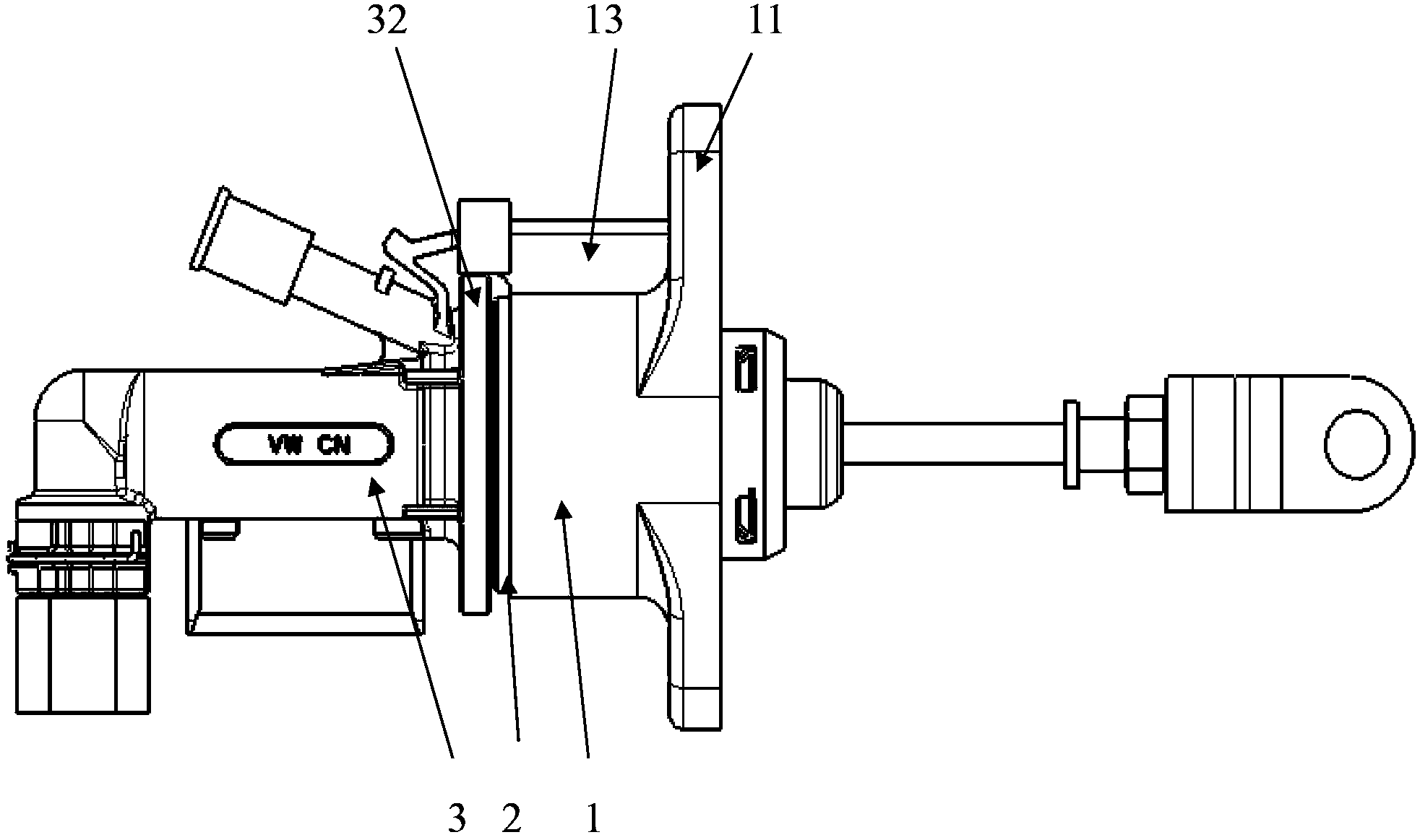 Clutch master cylinder mounting structure