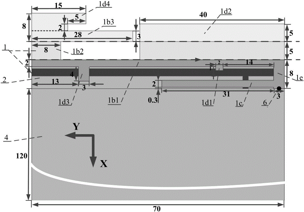 Multi-band antenna free of lumped parameter element for high-screen ratio mobile terminal