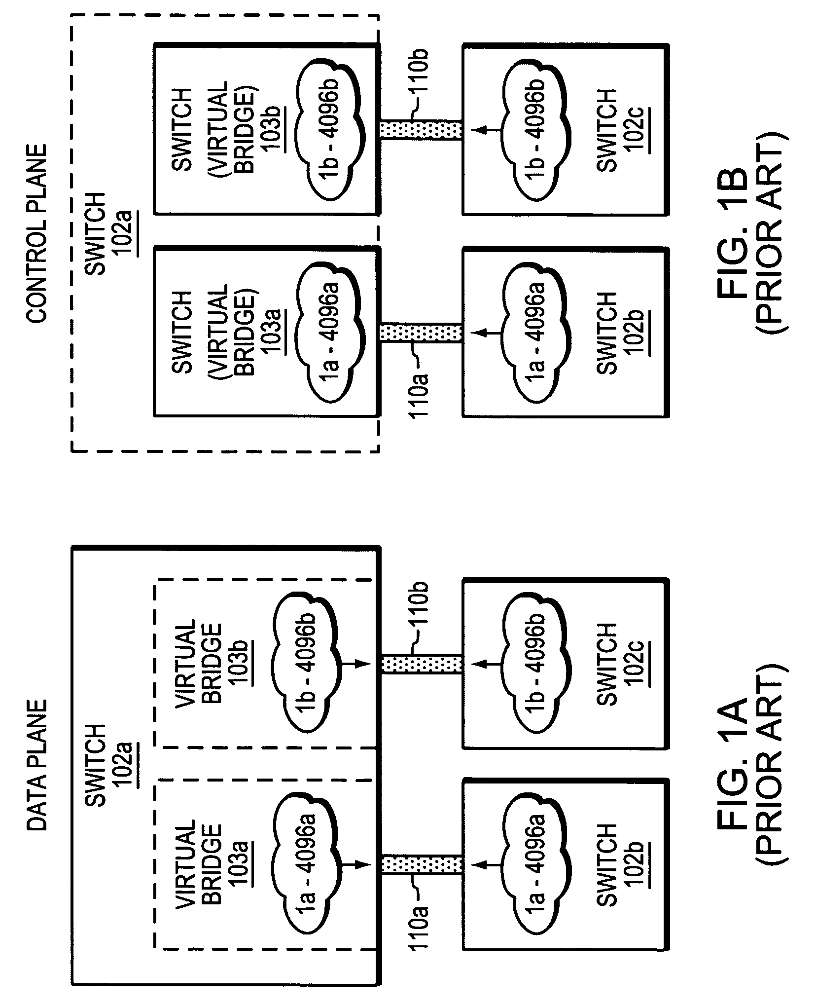 Technique for sharing a physical port among a plurality of virtual bridges on a switch in a computer network