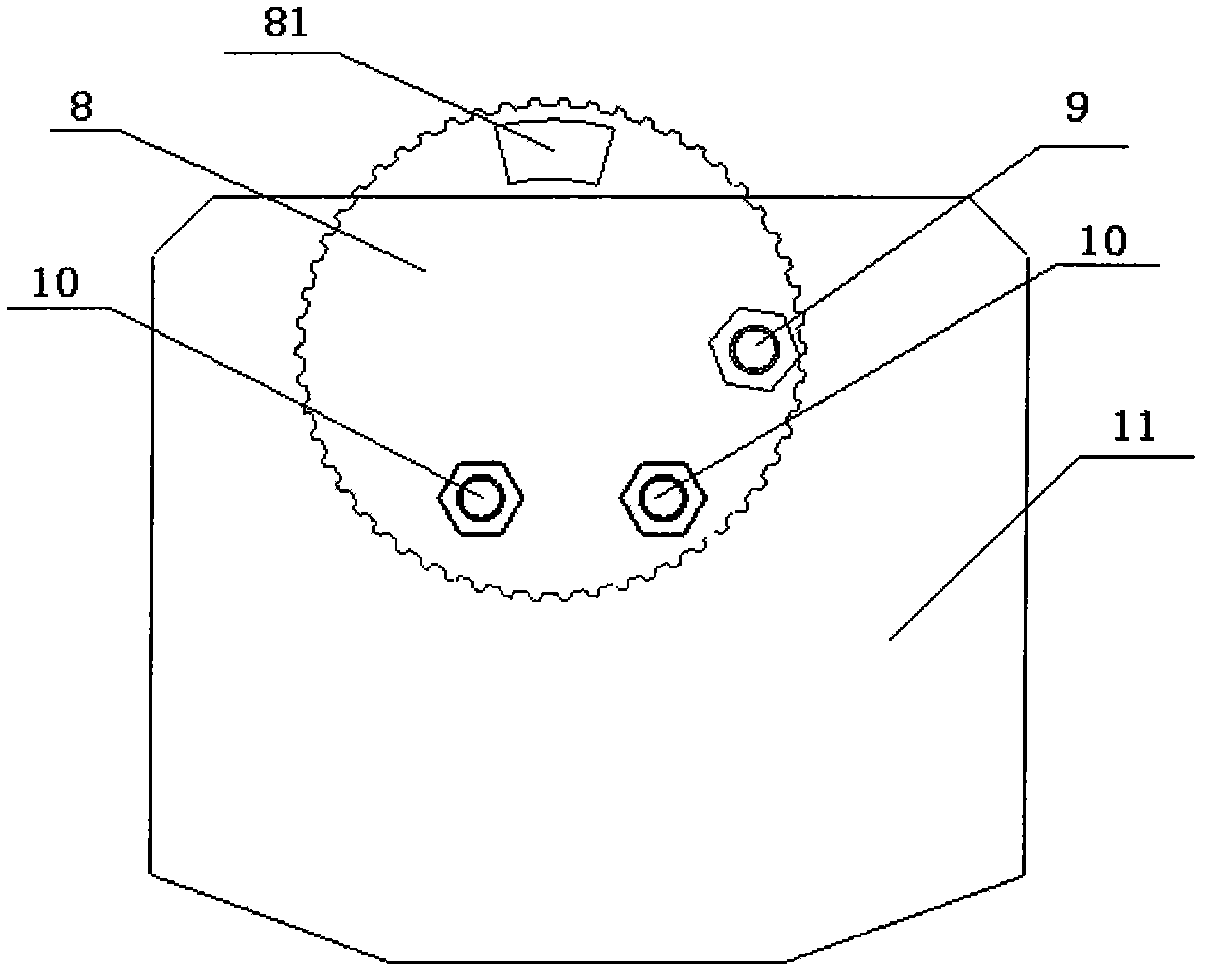 Photoelectric feedback type carpentry milling head device with double swing angles