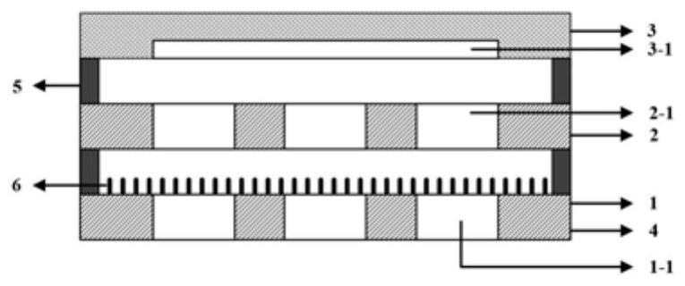 Silicon micro-pillar array three-electrode ionization microsystem haze sensor and preparation method