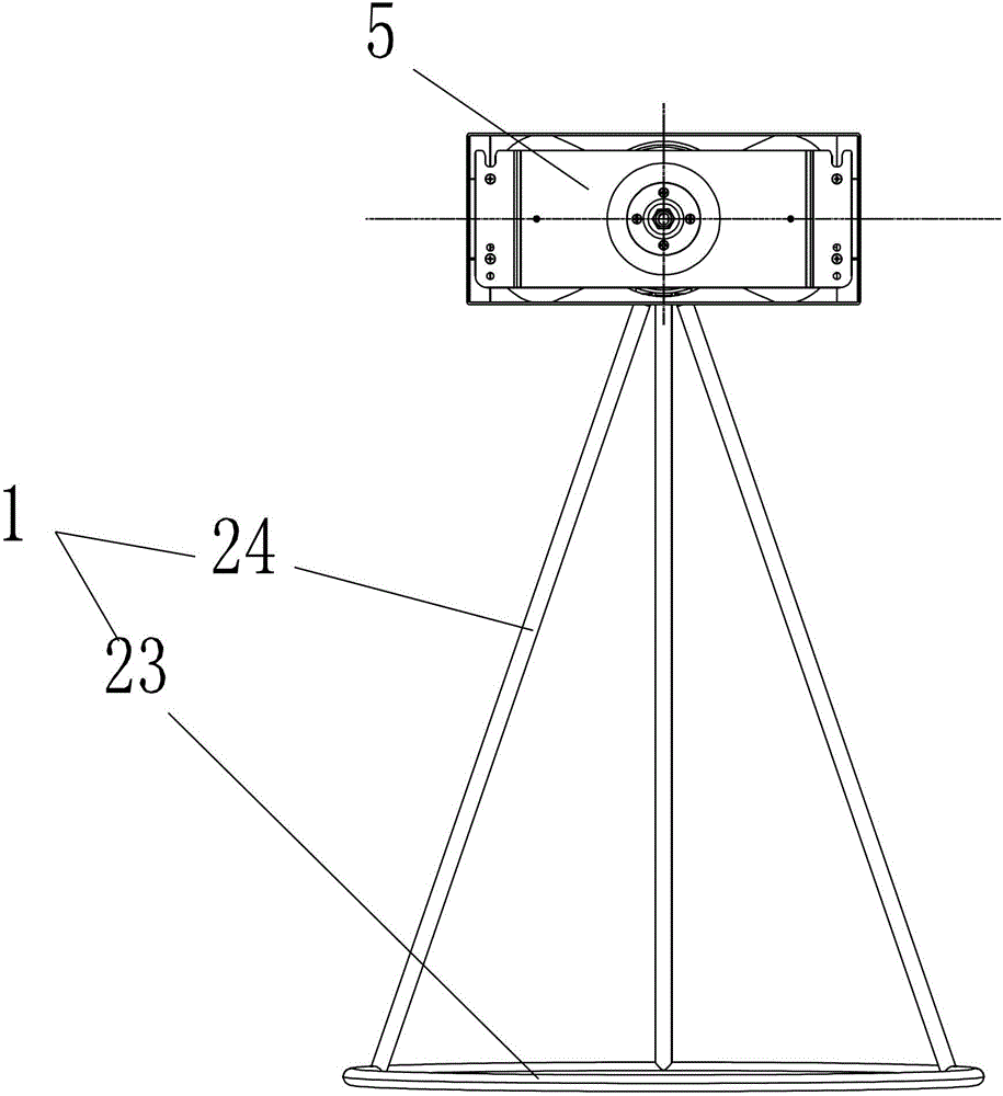 LCD TV floor stand with multi-directional rotation function
