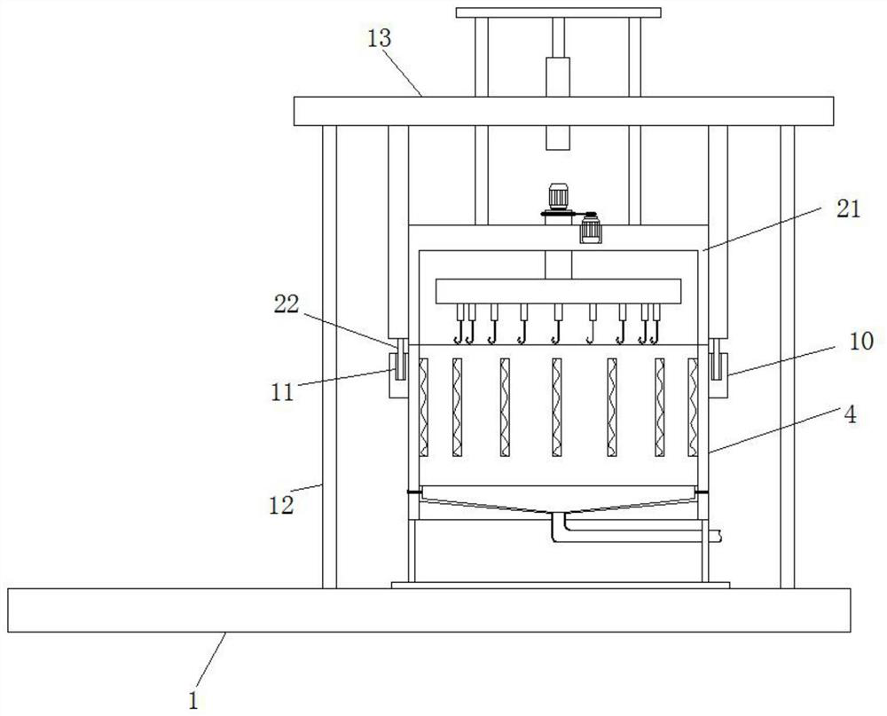 Rotary drying device for preserved meat processing