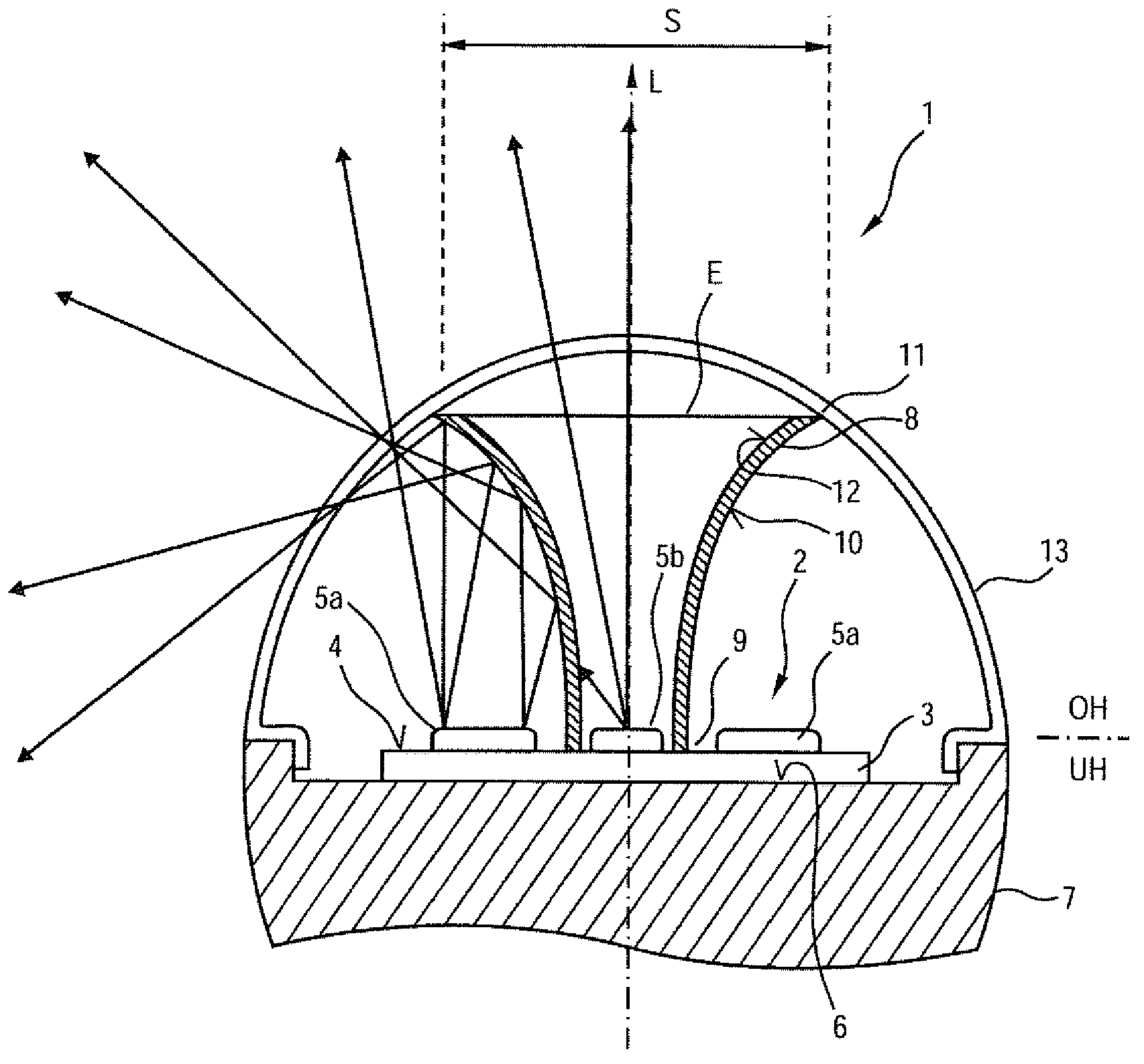 Illumination device and method for producing an illumination device