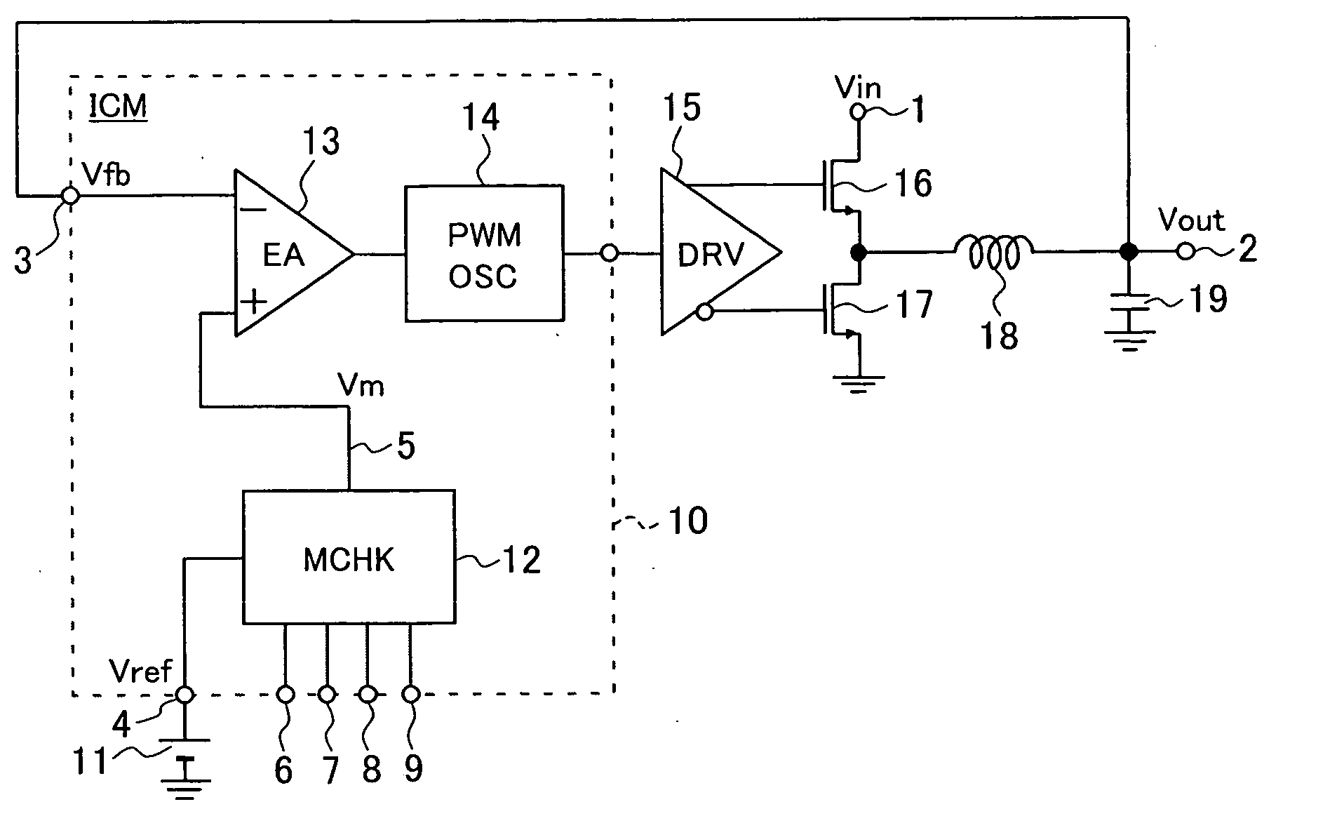 Marginal check voltage setting means built-in power-supply device