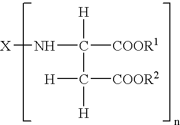 Durable coating compositions containing aspartic compounds