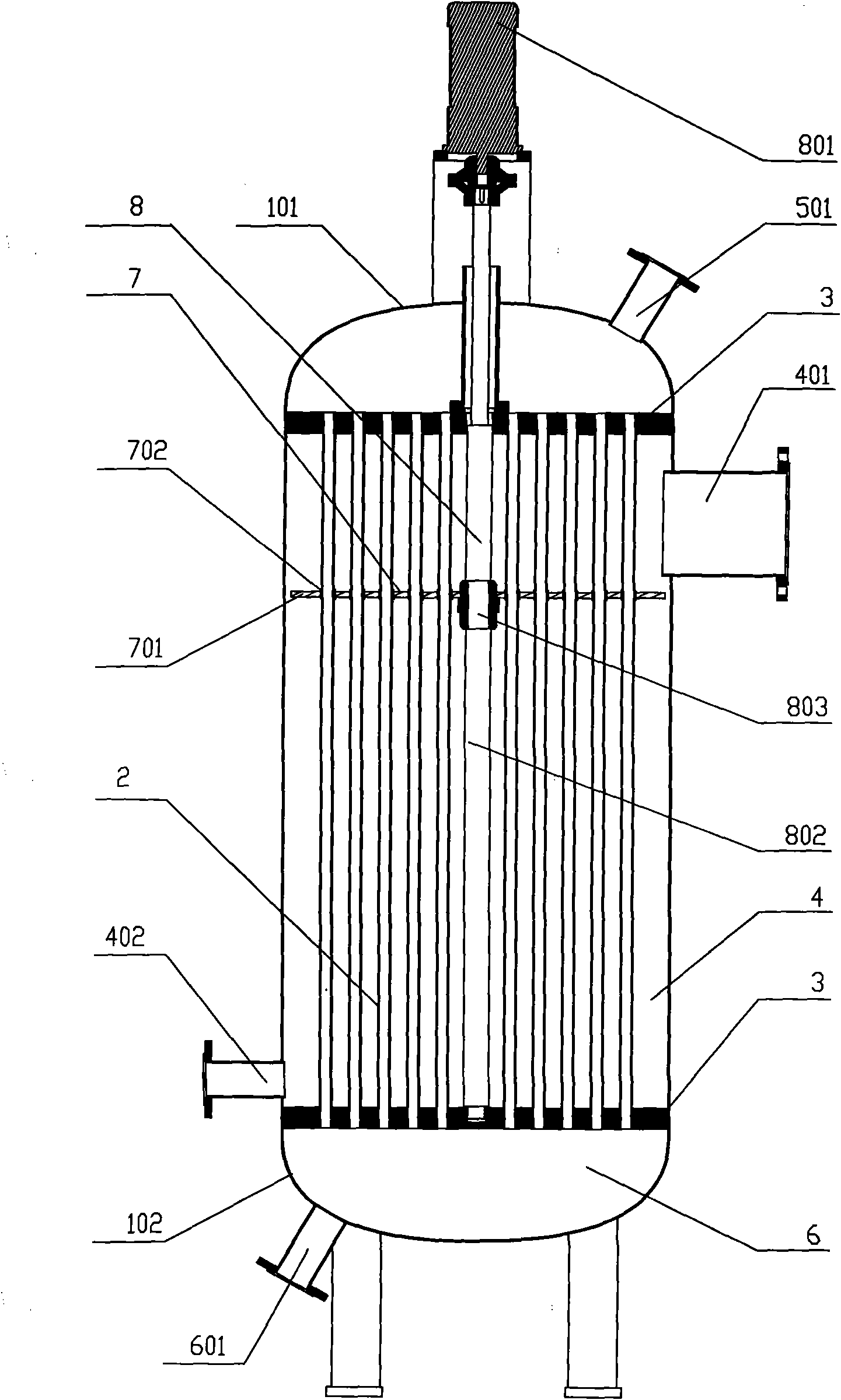 Heat exchanger with automatic cleaning device