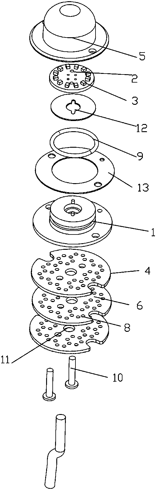 Stroboscopic lamp and assembly method thereof