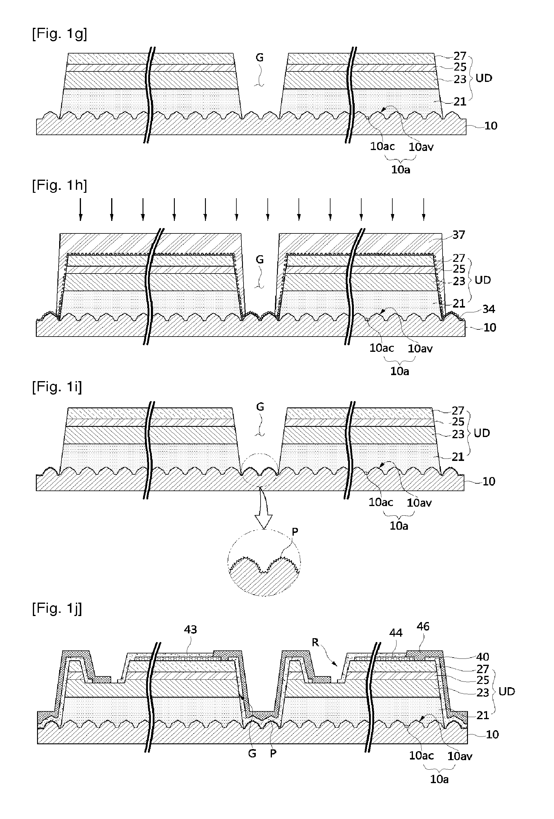 Substrate having concave-convex pattern, light-emitting diode including the substrate, and method for fabricating the diode