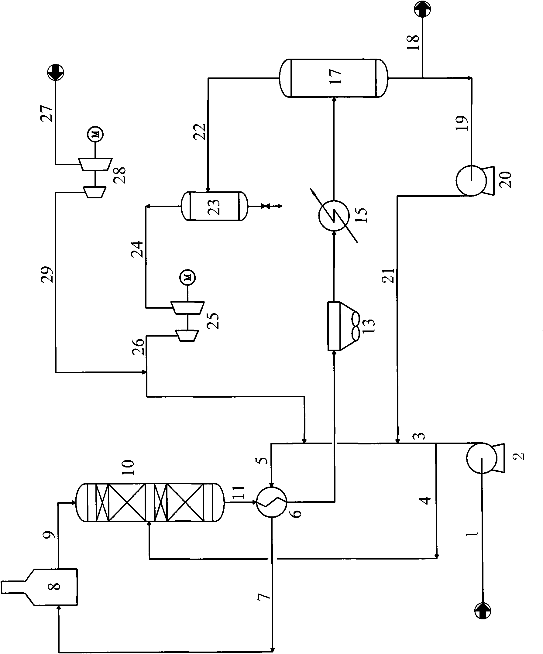 Hydrogenation method for liquefied gas fraction