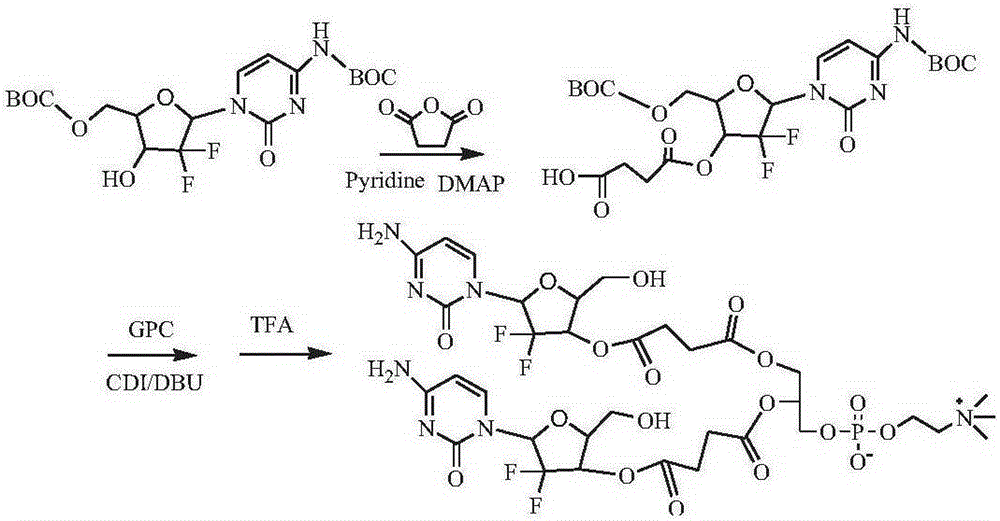 Phospholipid compound of hydrophilic drugs as well as pharmaceutical composition and application of phospholipid compound