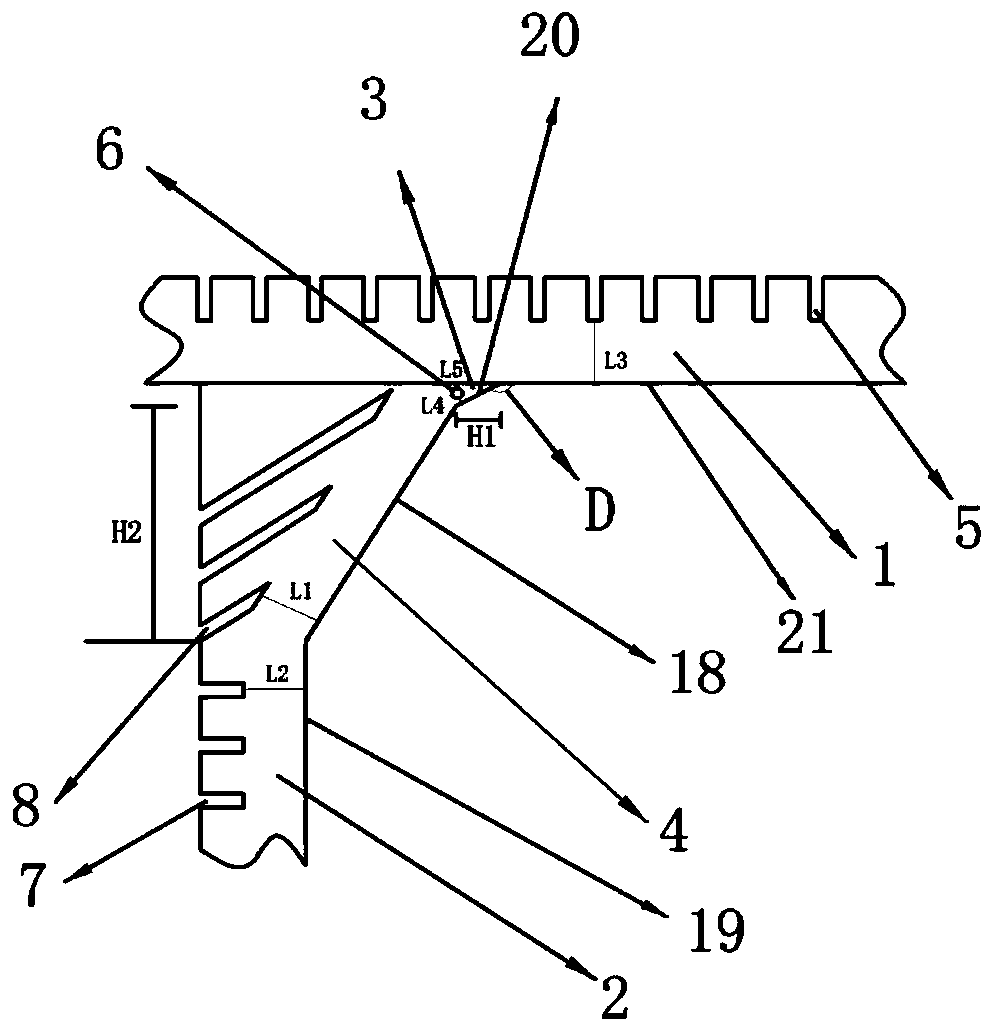 Equipment and method for eliminating edge black line defect of large-width steel rolled material