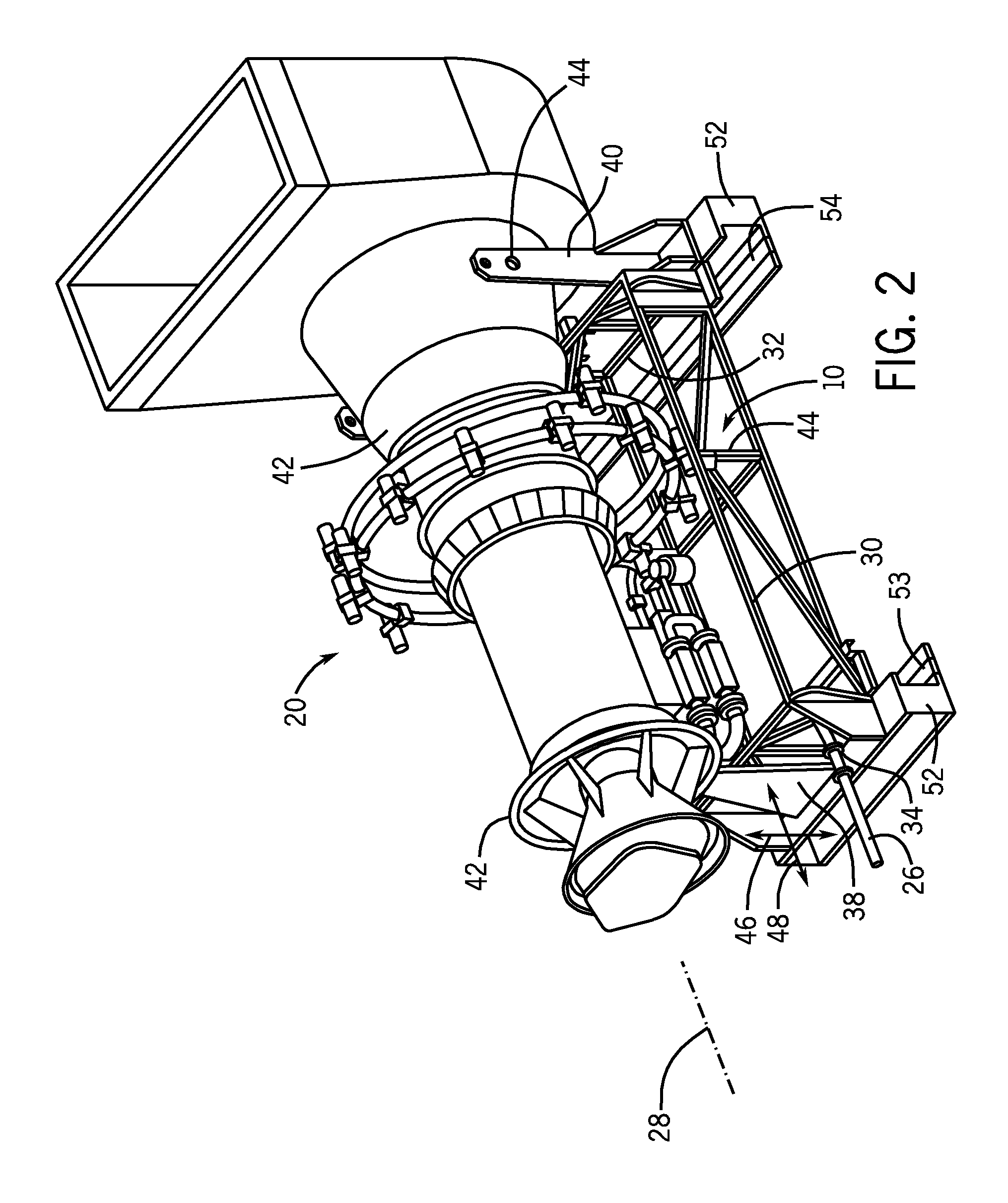 Multipurpose support system for a gas turbine