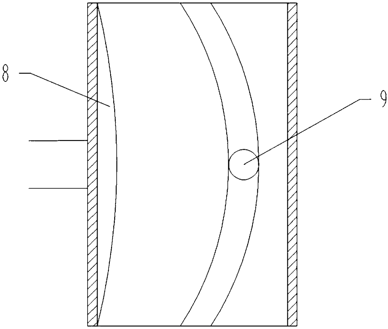 A high temperature liquid slag granulation system