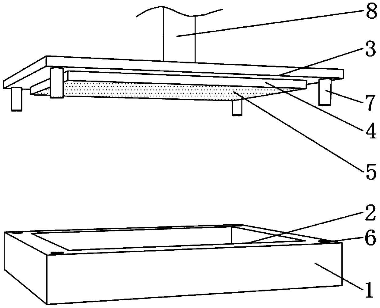 Quick-frozen honeycomb coating for plate and smearing method thereof