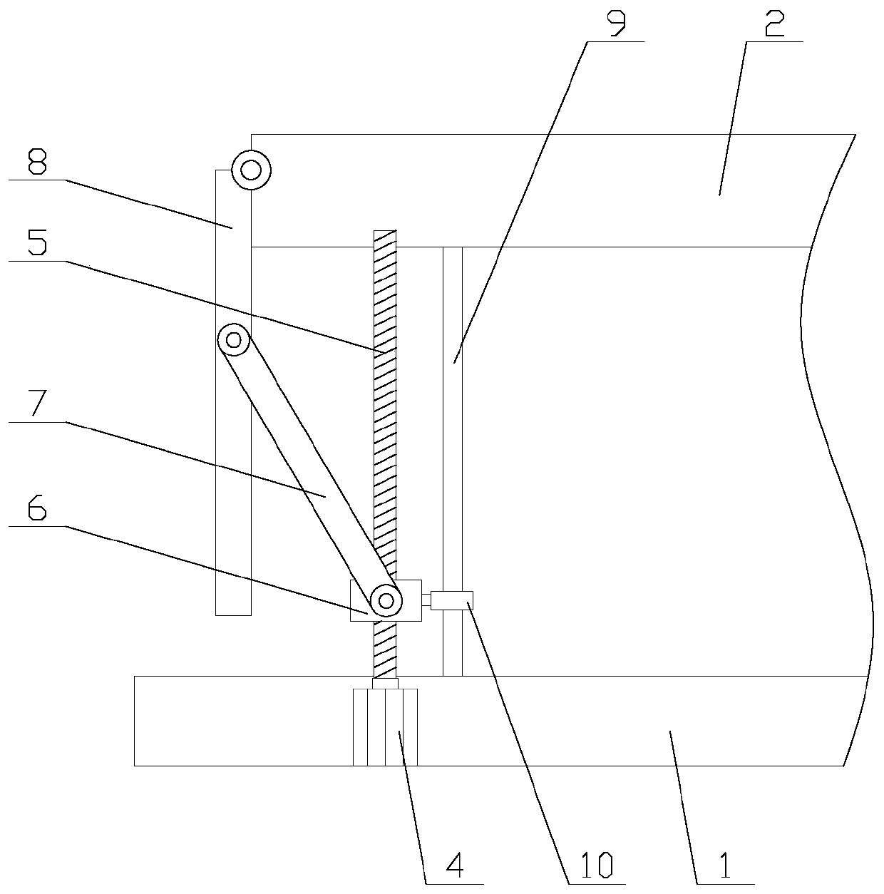 A bus station with functions of ventilation adjustment and article placement