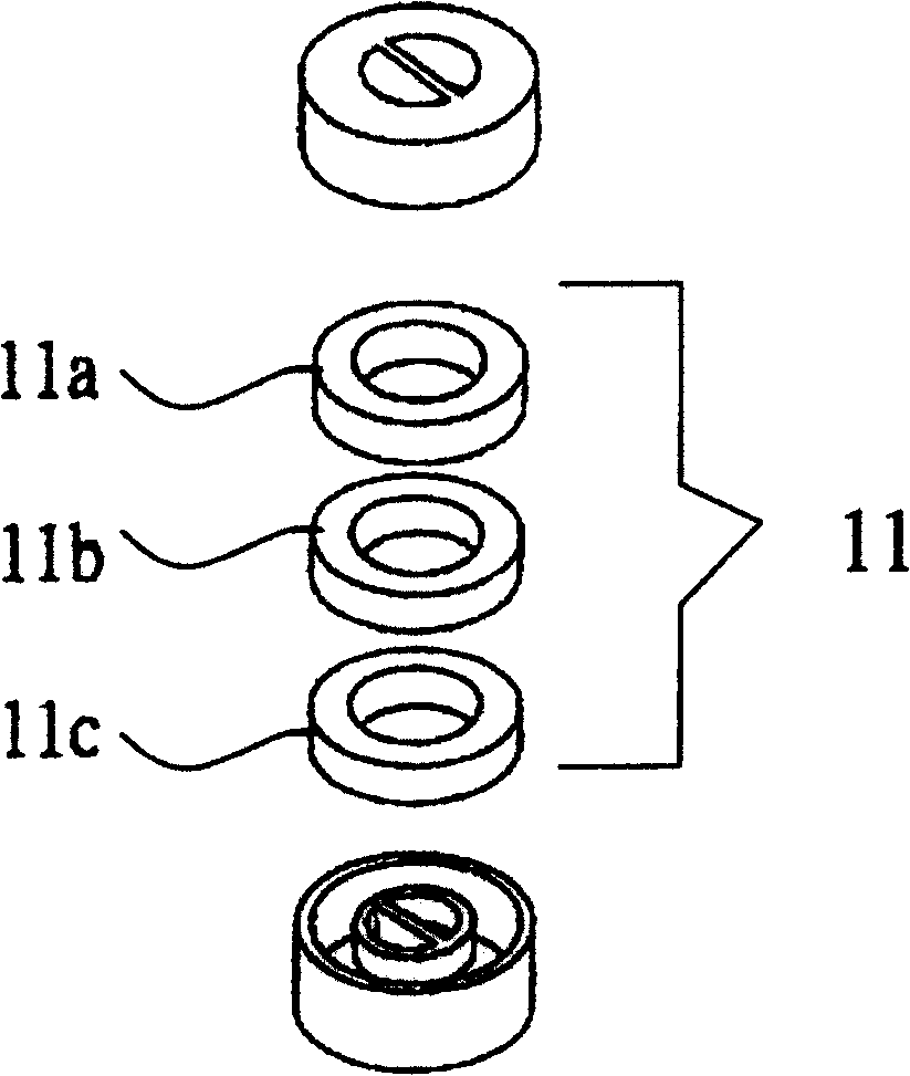 Choke coil and its embedded iron core