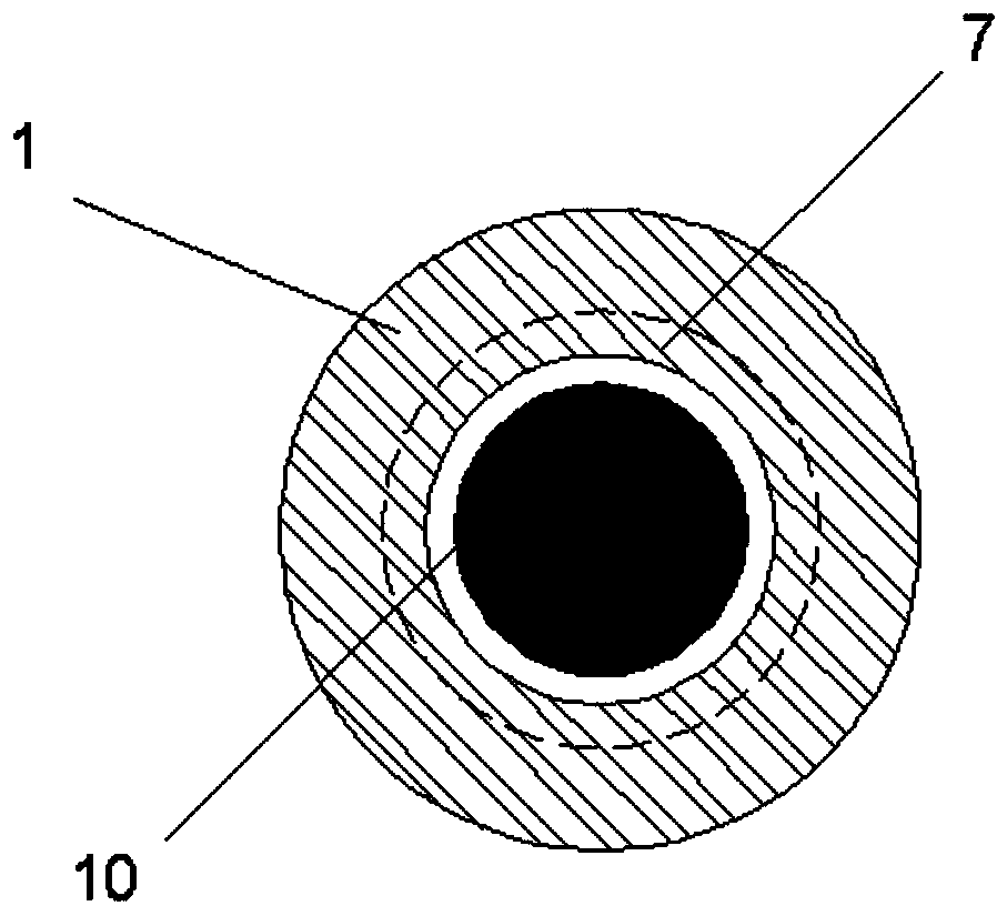 An expanded-diameter extrusion friction anchor rod and anchor cable structure