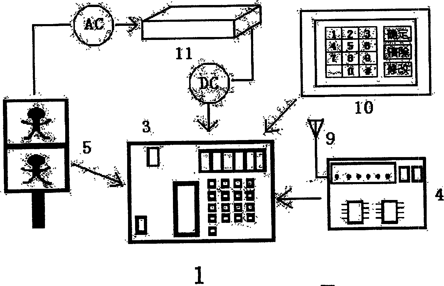 System for assisting blind crossing traffice cross based on monolithic processor