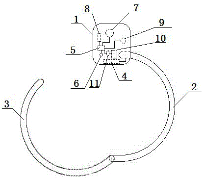 Intelligent filtering and double-positioning type handcuffs
