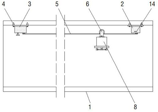 Self-propelled mine multidirectional spraying and dust falling device for coal mining