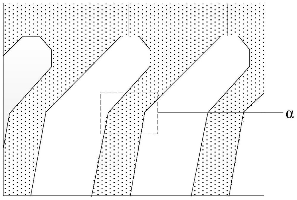 Mask plate for making double-domain electrodes, double-domain electrodes and display panel