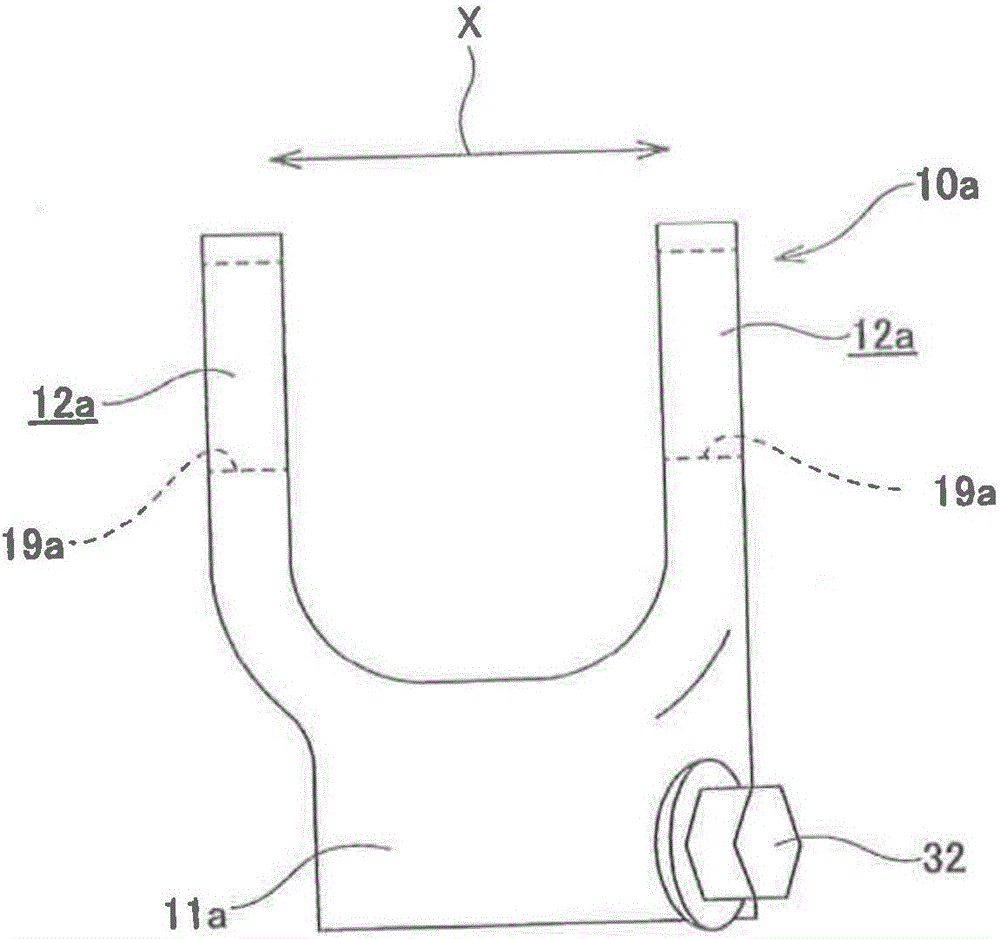 Joint cross-type universal joint yoke and manufacturing method therefor