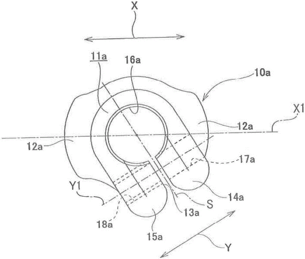 Joint cross-type universal joint yoke and manufacturing method therefor