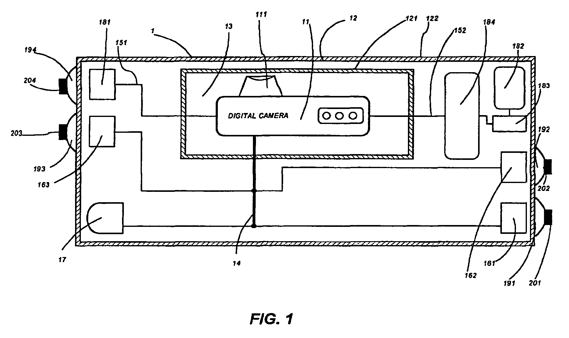Sealed, waterproof digital electronic camera system and method of fabricating same